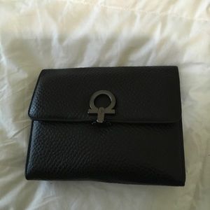 Salvatore Ferragamo small leather clutch